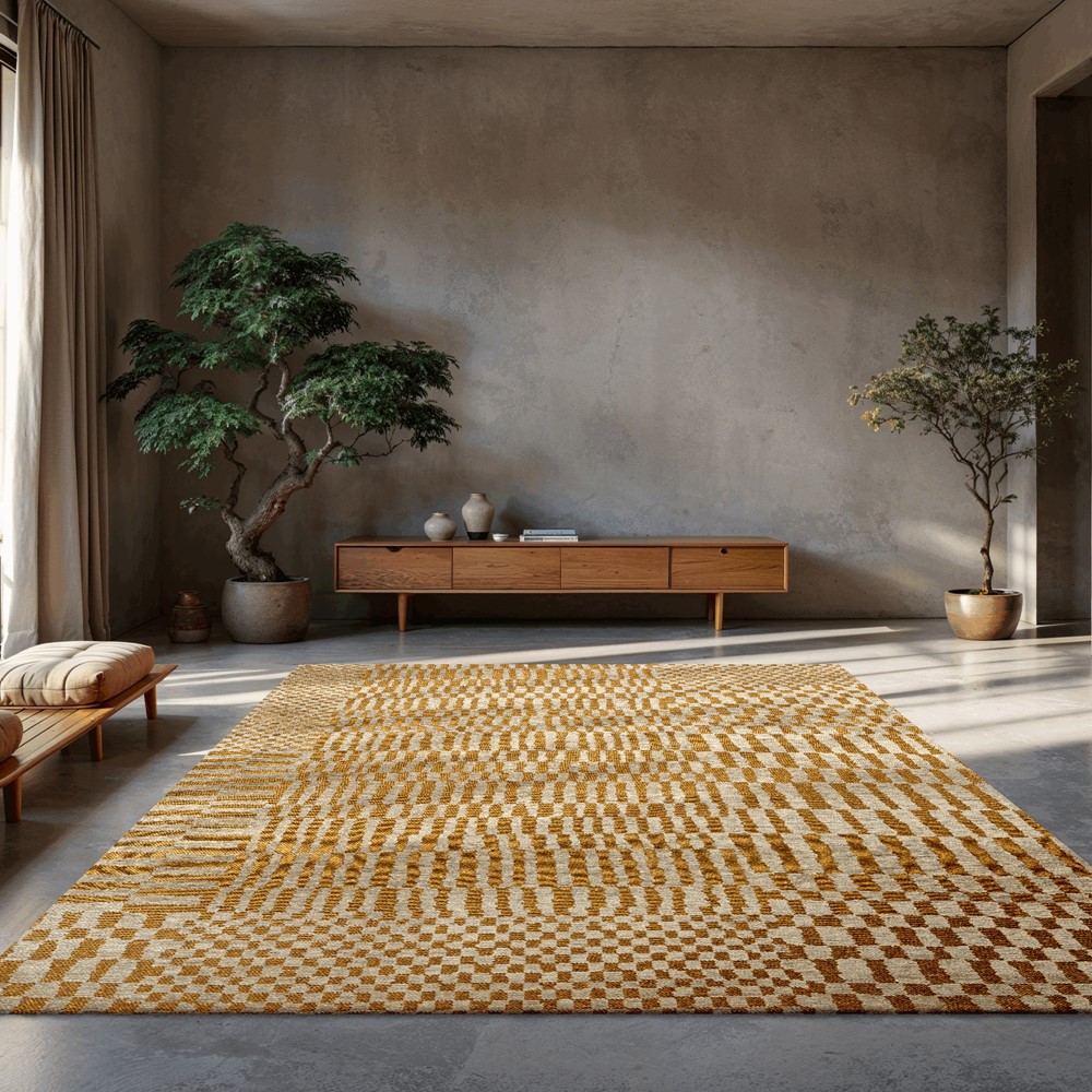 Louis De Poortere Structures Berber Rugs in 9648 Erg Yellow